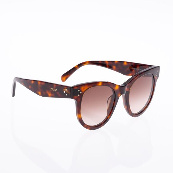 Celine SL40182F 54T Rectangular Sunglasses Tortoise/Brown (pre-own) - Picture 1 of 7